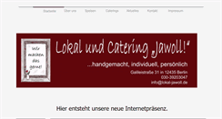 Desktop Screenshot of lokal-jawoll.de